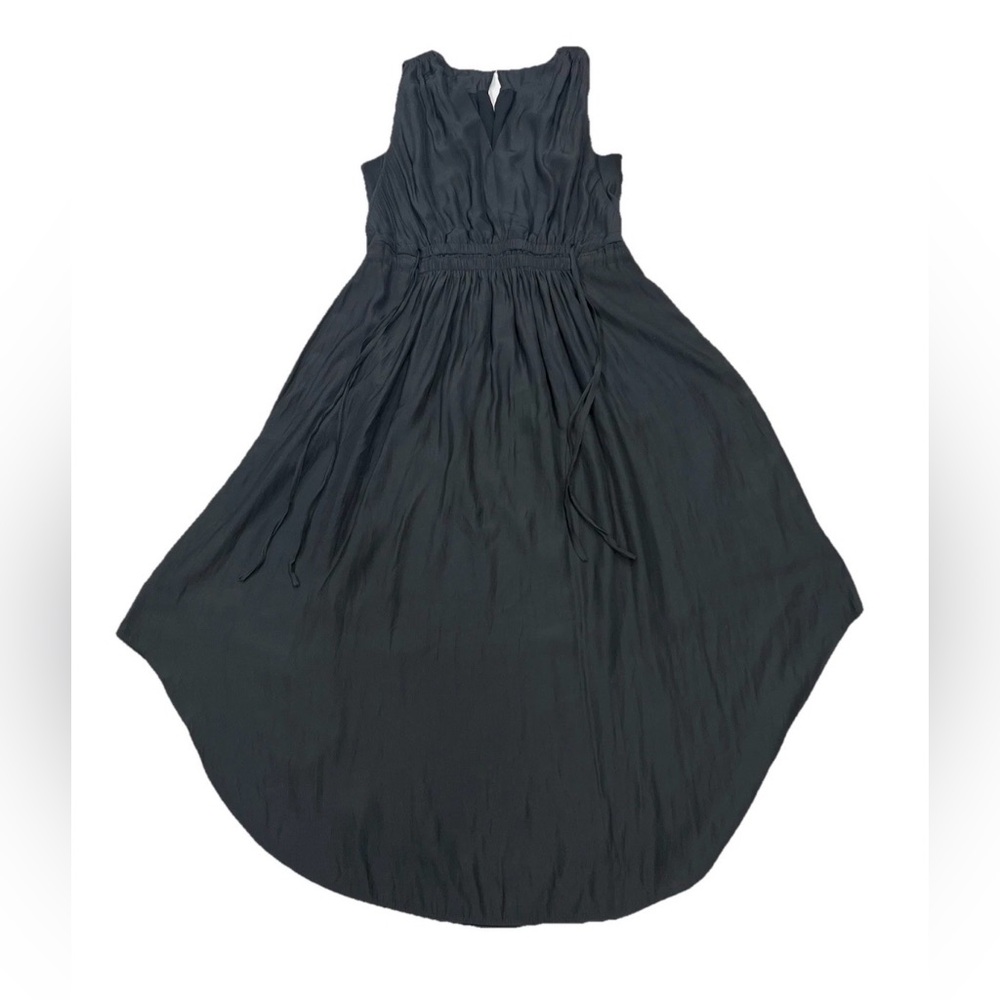 Ramy Brook Hailey Medium Midi Dress Black Asymmetric Boho-Chic Quiet Luxury